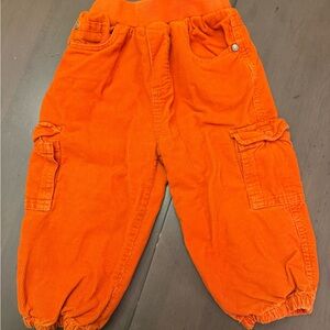 Baby Boden Vibrant Orange Corduroy Pants